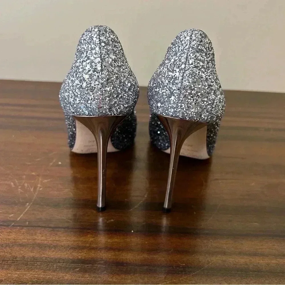 Jimmy Choo Romy Glitter Ombre Pump Size 8.5